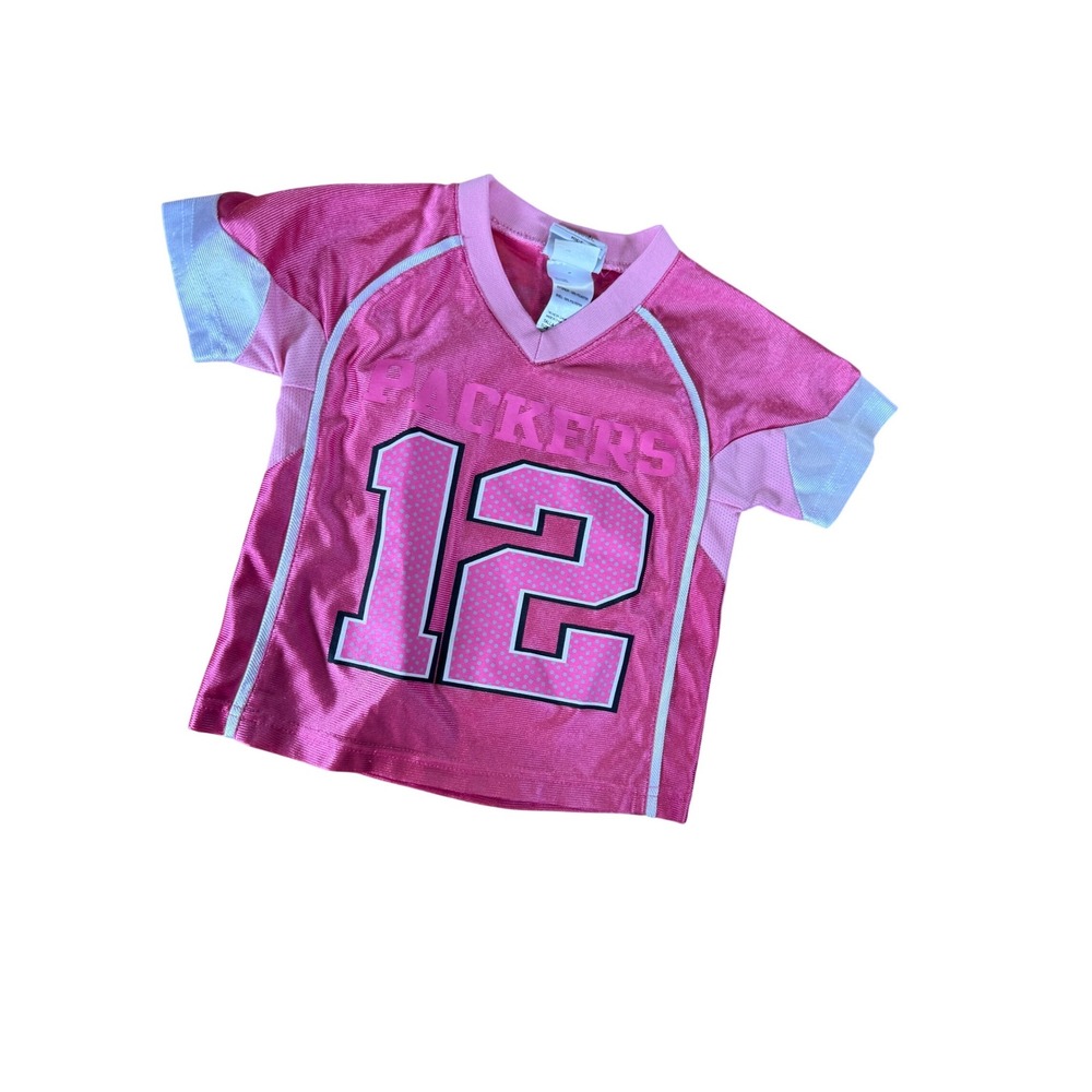 NFL Packers Rodgers pink toddler jersey top‎